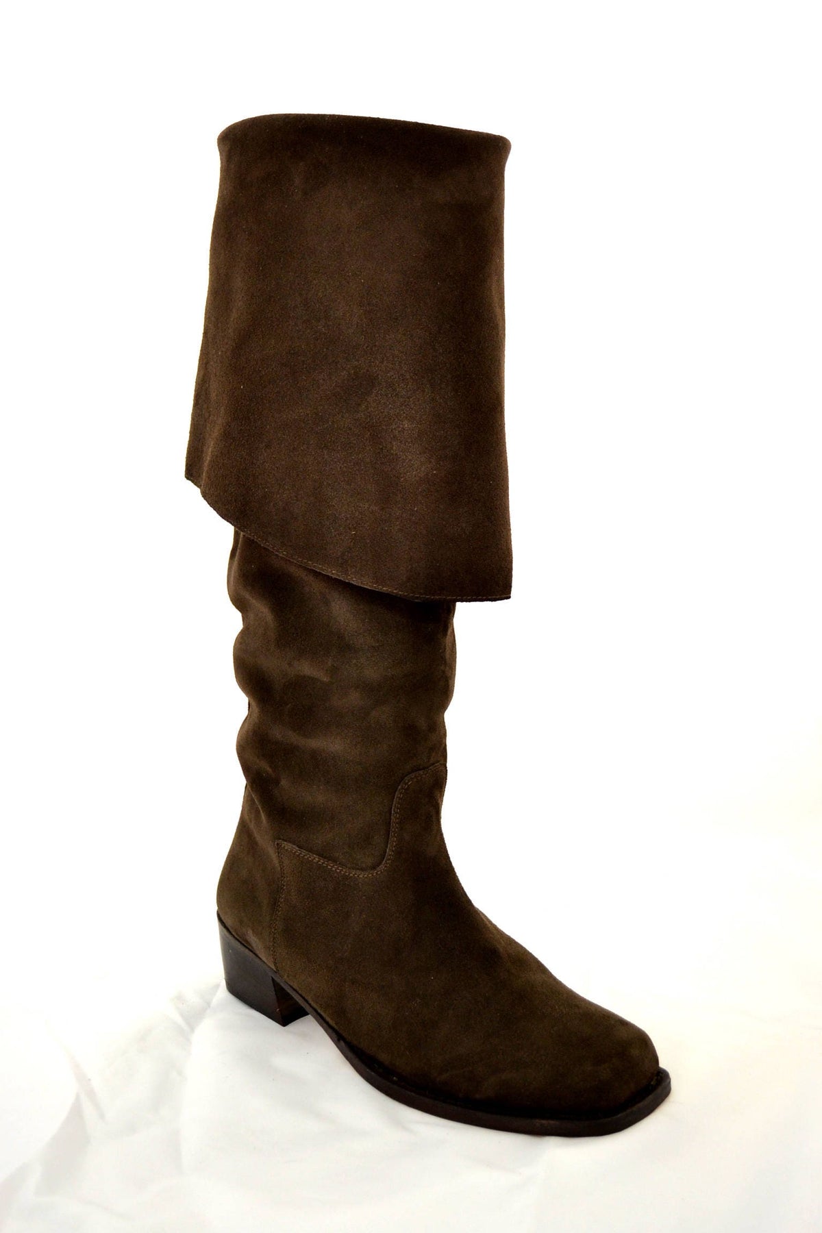 Stivali Jack Sparrow DMTNT in vera pelle scamosciata testa di moro per COSPLAY, ARTIGIANALI made in italy,personalizzazioni e su misura